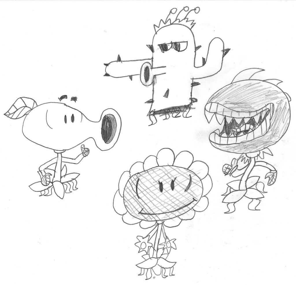 Plants vs. Zombies Sketches